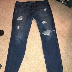 Distressed AE jeans